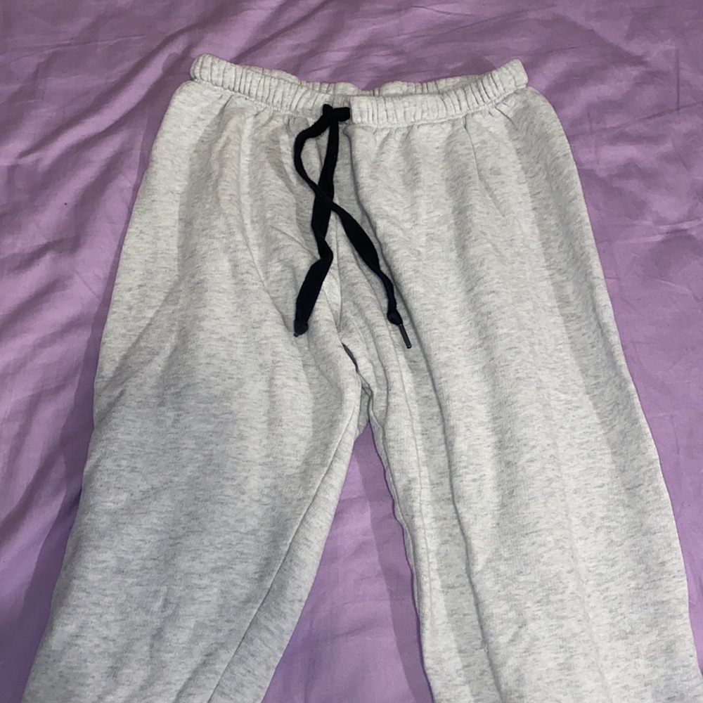 Pink grey sweatpants size xs!